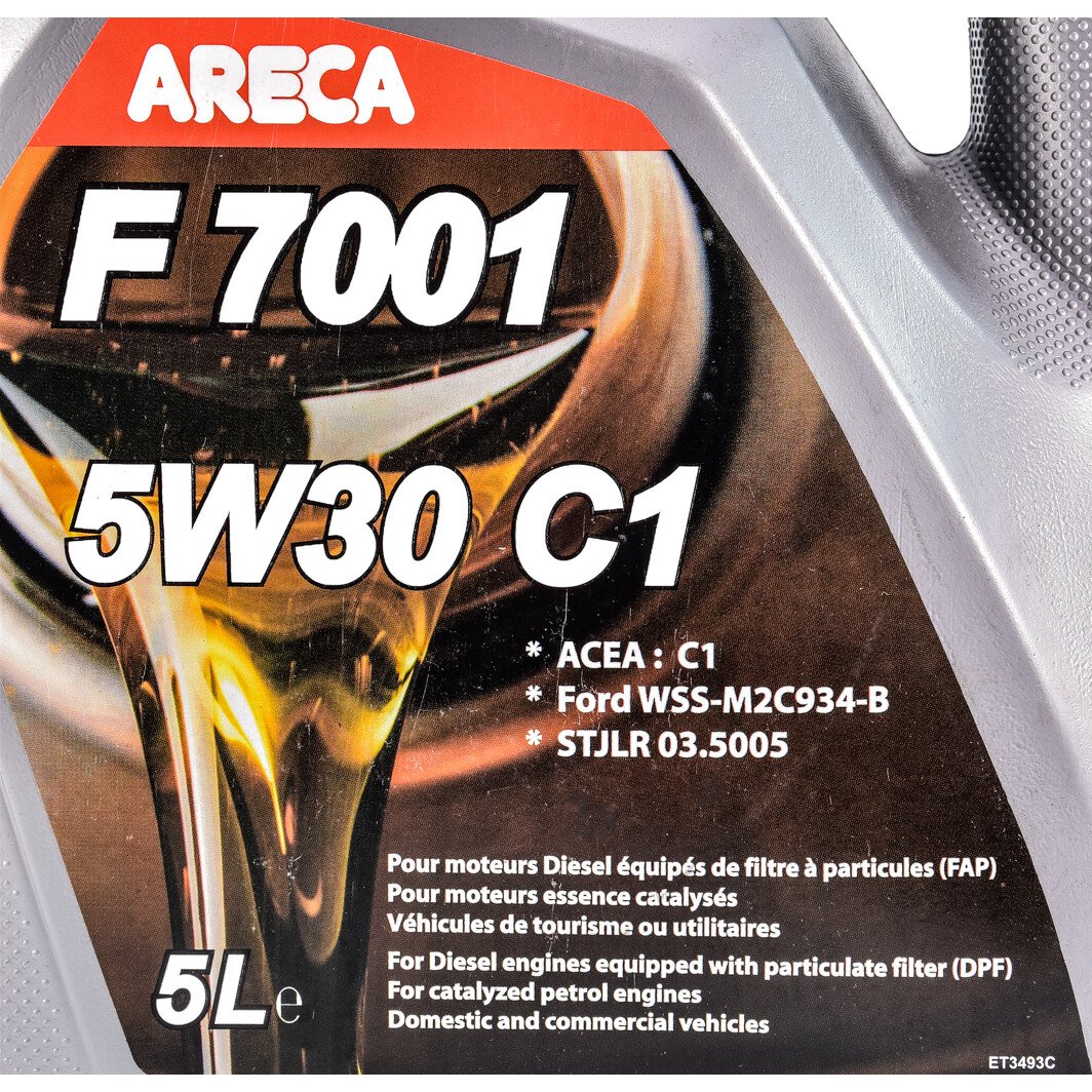 Моторное масло Areca F7001 C1 5W-30 5 л на Mitsubishi Starion