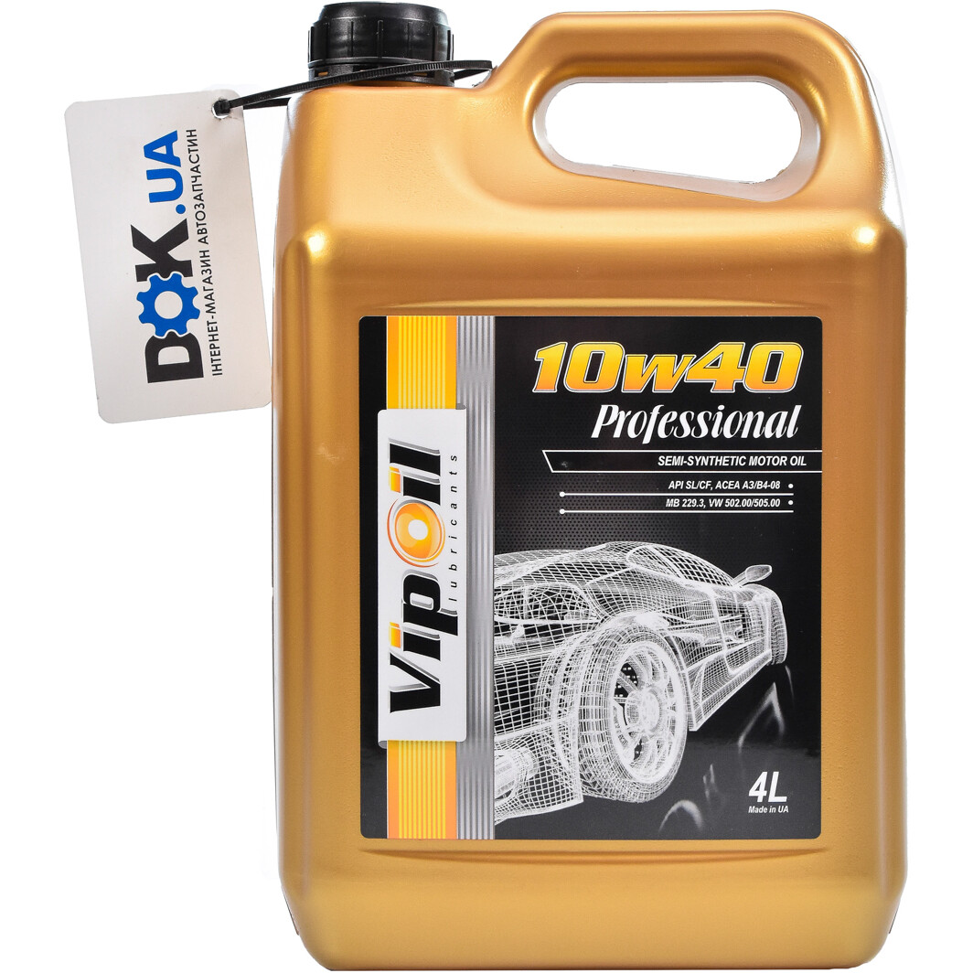 Моторна олива VIPOIL Professional 10W-40 4 л на Ford Mustang