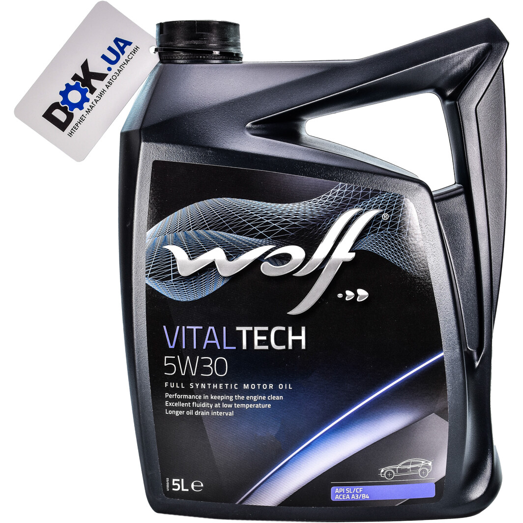 Моторное масло Wolf Vitaltech 5W-30 для Suzuki Swift 5 л на Suzuki Swift