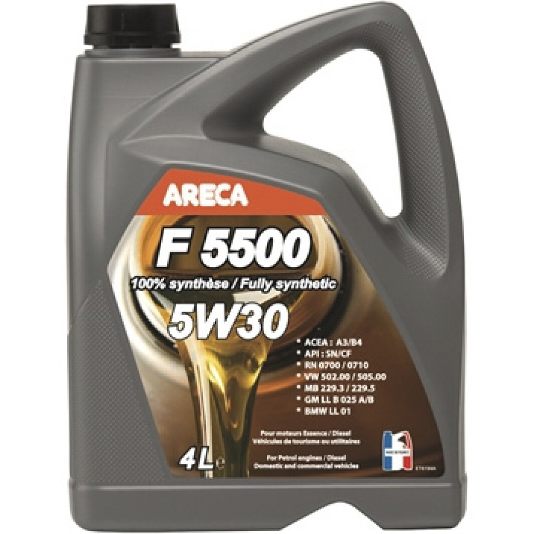 Моторное масло Areca F5500 5W-30 4 л на Chrysler PT Cruiser