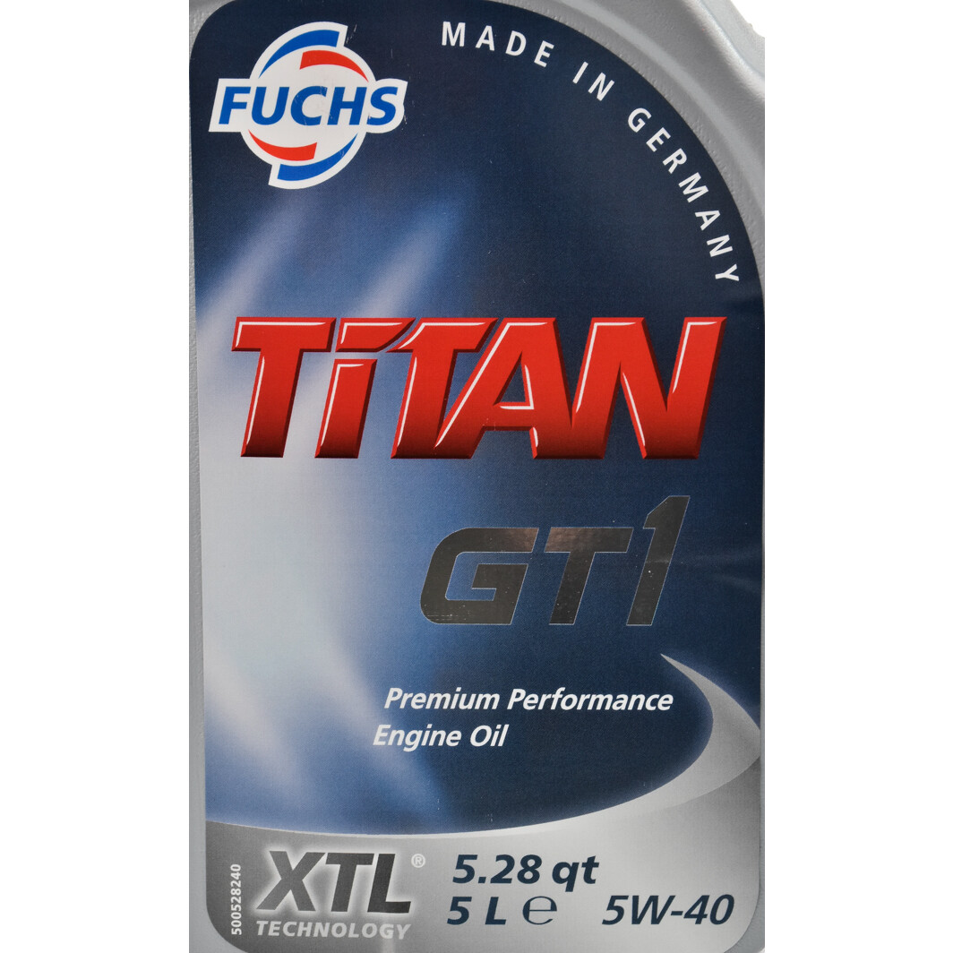 Моторна олива Fuchs Titan Gt1 5W-40 5 л на BMW 1 Series