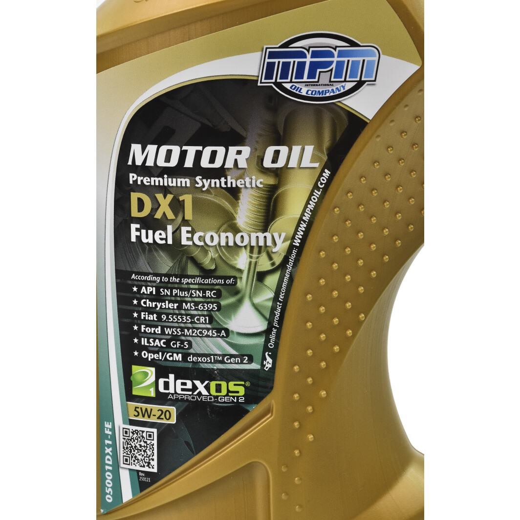 Моторна олива MPM Premium Synthetic DX1 Fuel Economy 5W-20 1 л на Mitsubishi Mirage