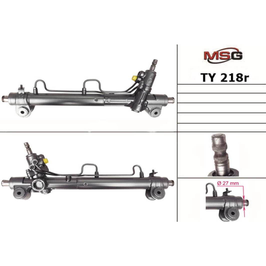 Рульова рейка MSG Rebuilding ty218r