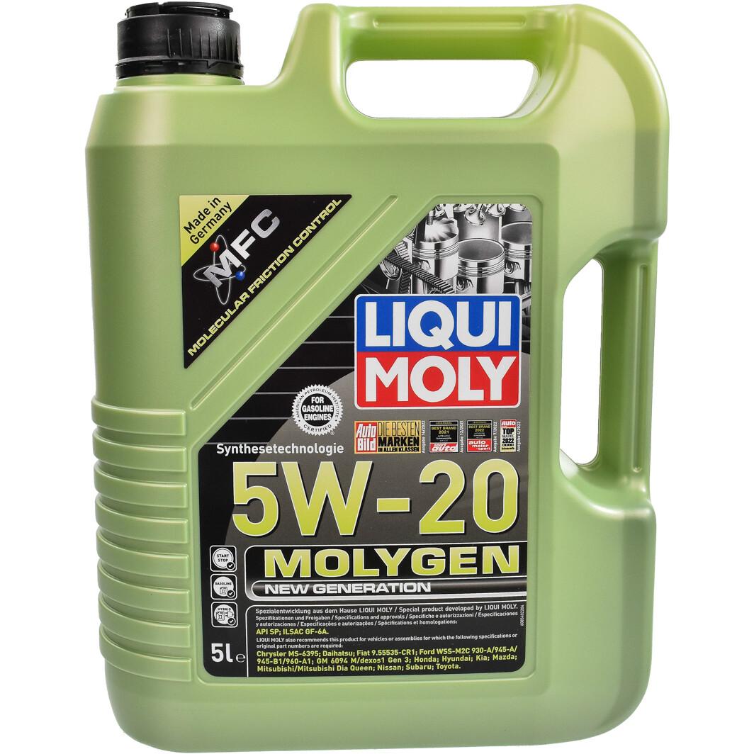 Моторное масло Liqui Moly Molygen New Generation 5W-20 5 л на Chrysler Crossfire