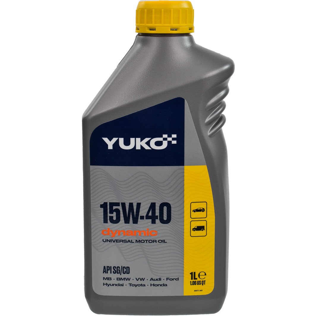 Моторное масло Yuko Dynamic 15W-40 1 л на Dodge Dakota