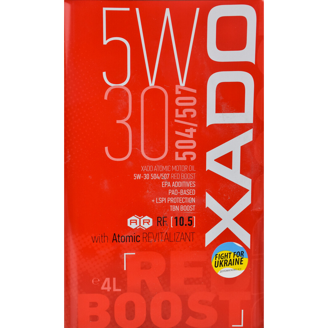 Моторное масло Xado Atomic Oil 504/507 Red Boost 5W-30 4 л на Mazda 6
