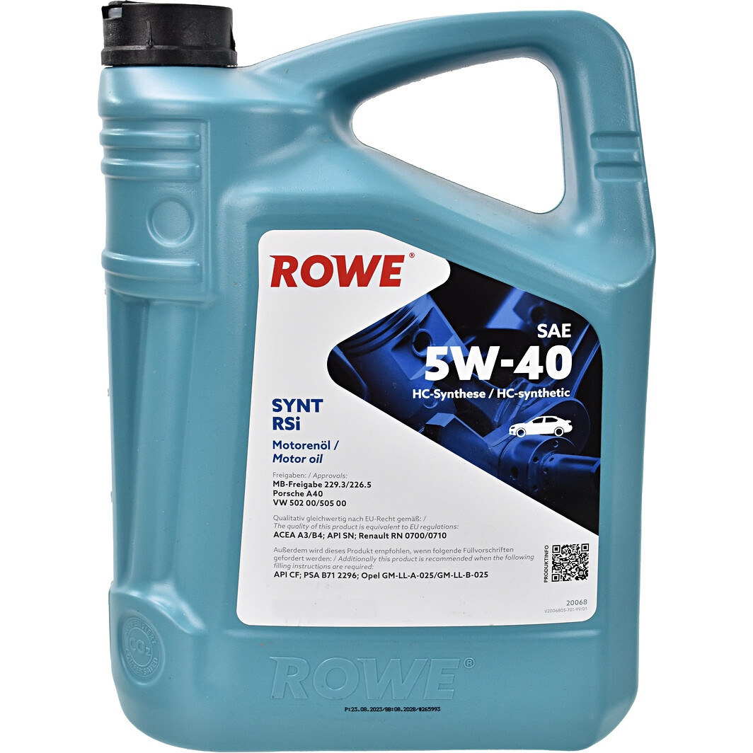 Моторна олива Rowe Synt RSi 5W-40 5 л на Nissan Trade