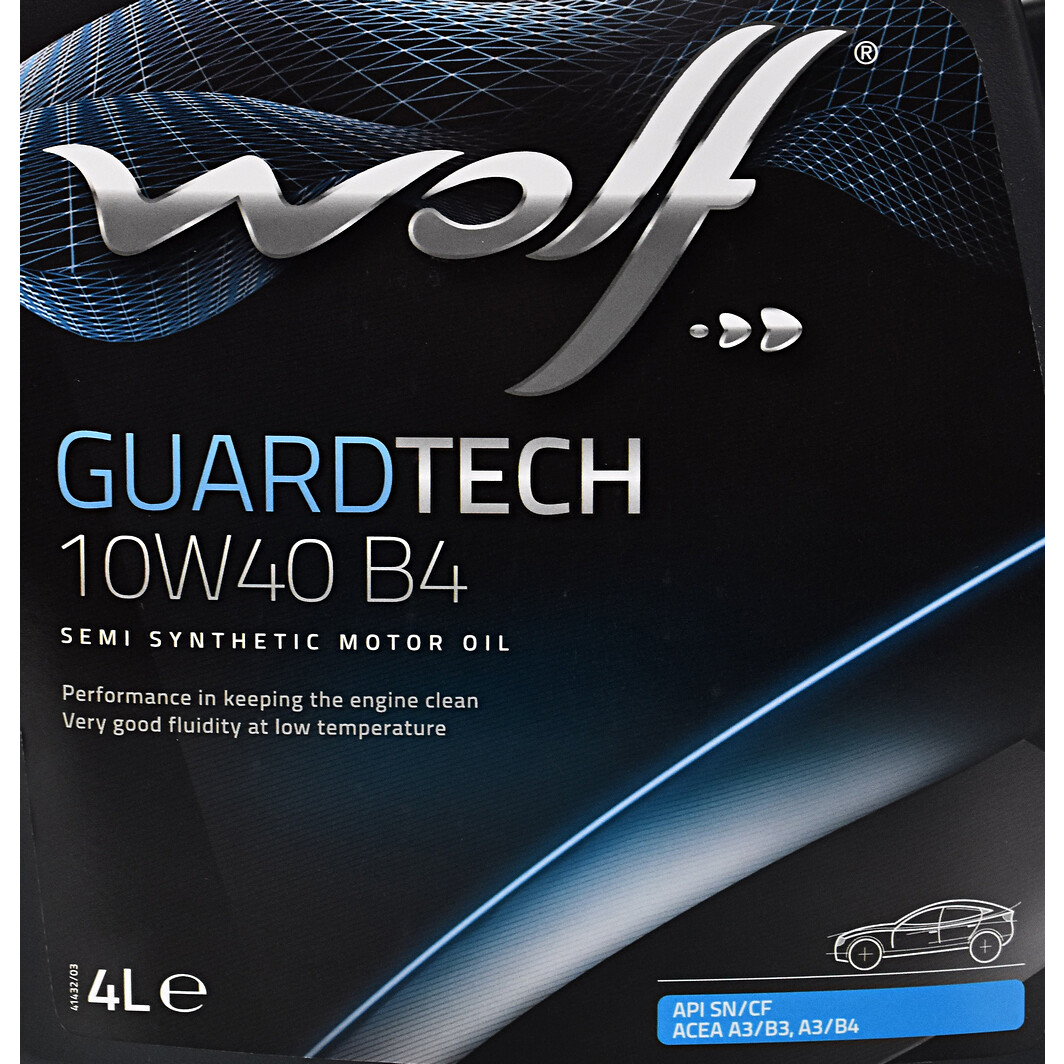 Моторна олива Wolf Guardtech B4 10W-40 4 л на Lexus RC