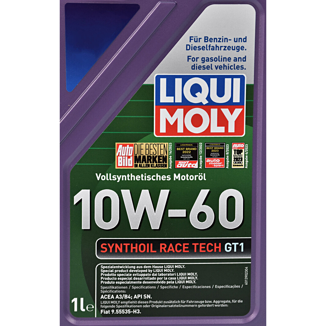 Моторное масло Liqui Moly Synthoil Race Tech GT1 10W-60 1 л на Volvo XC90