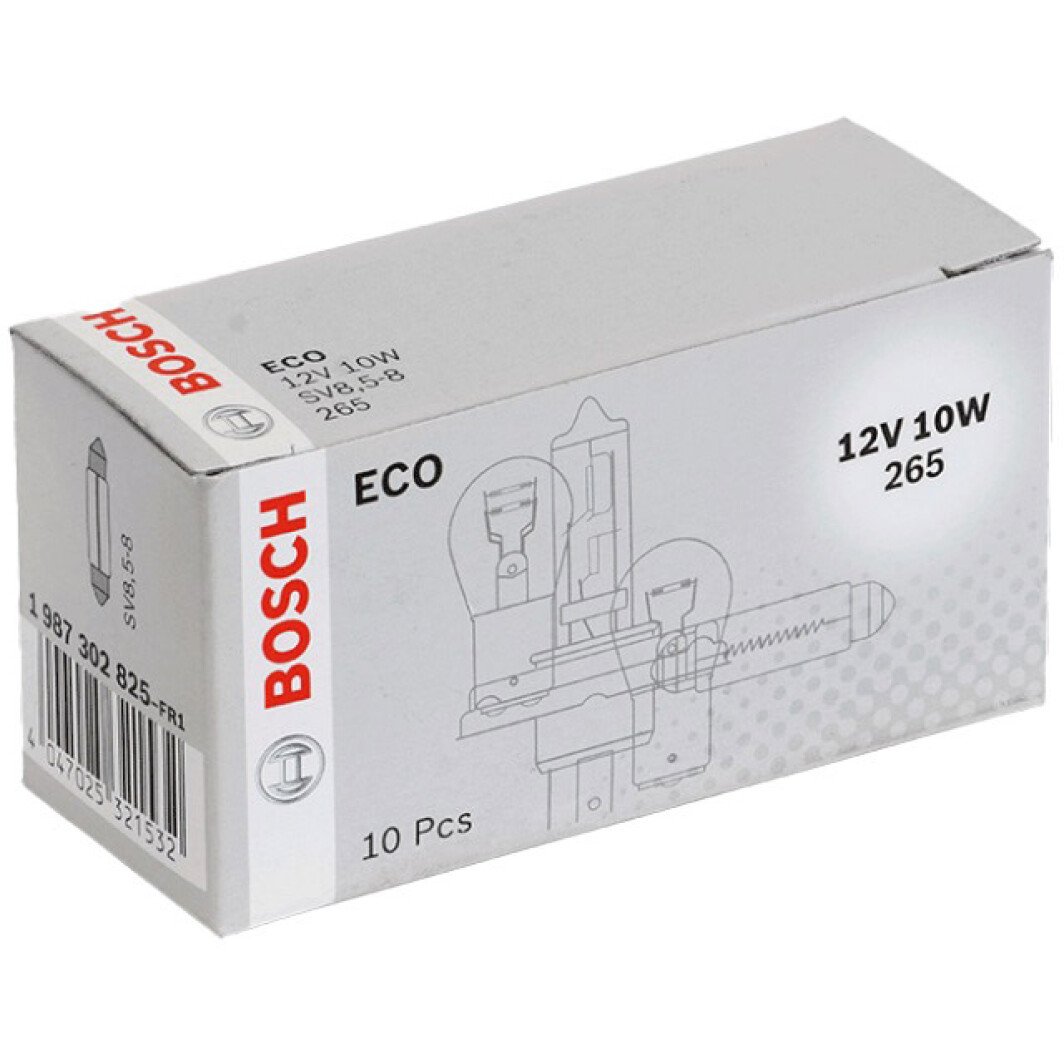 Автолампа Bosch ECO C10W SV8,5-8 10 W прозора 1987302825-FR1