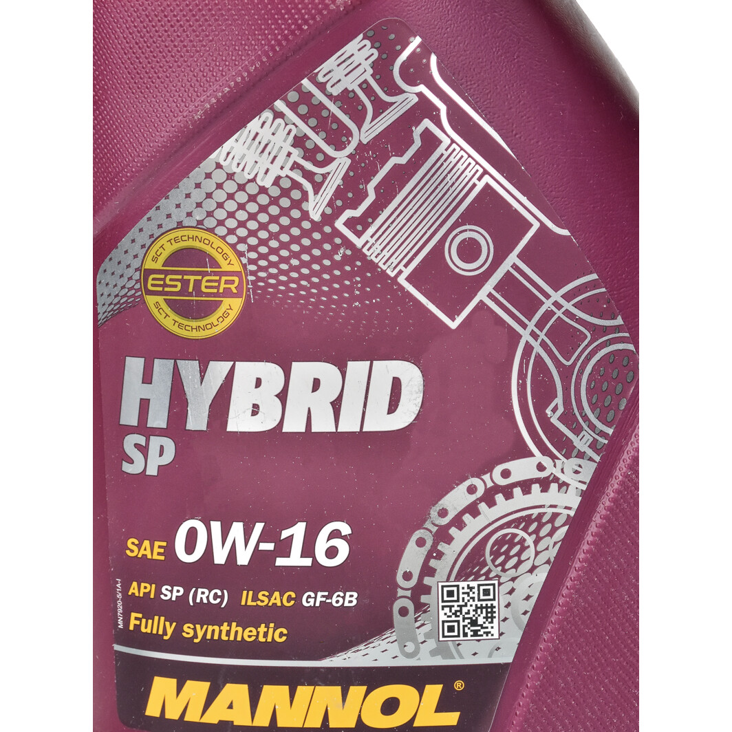 Моторное масло Mannol Hybrid SP 0W-16 5 л на Opel Vivaro