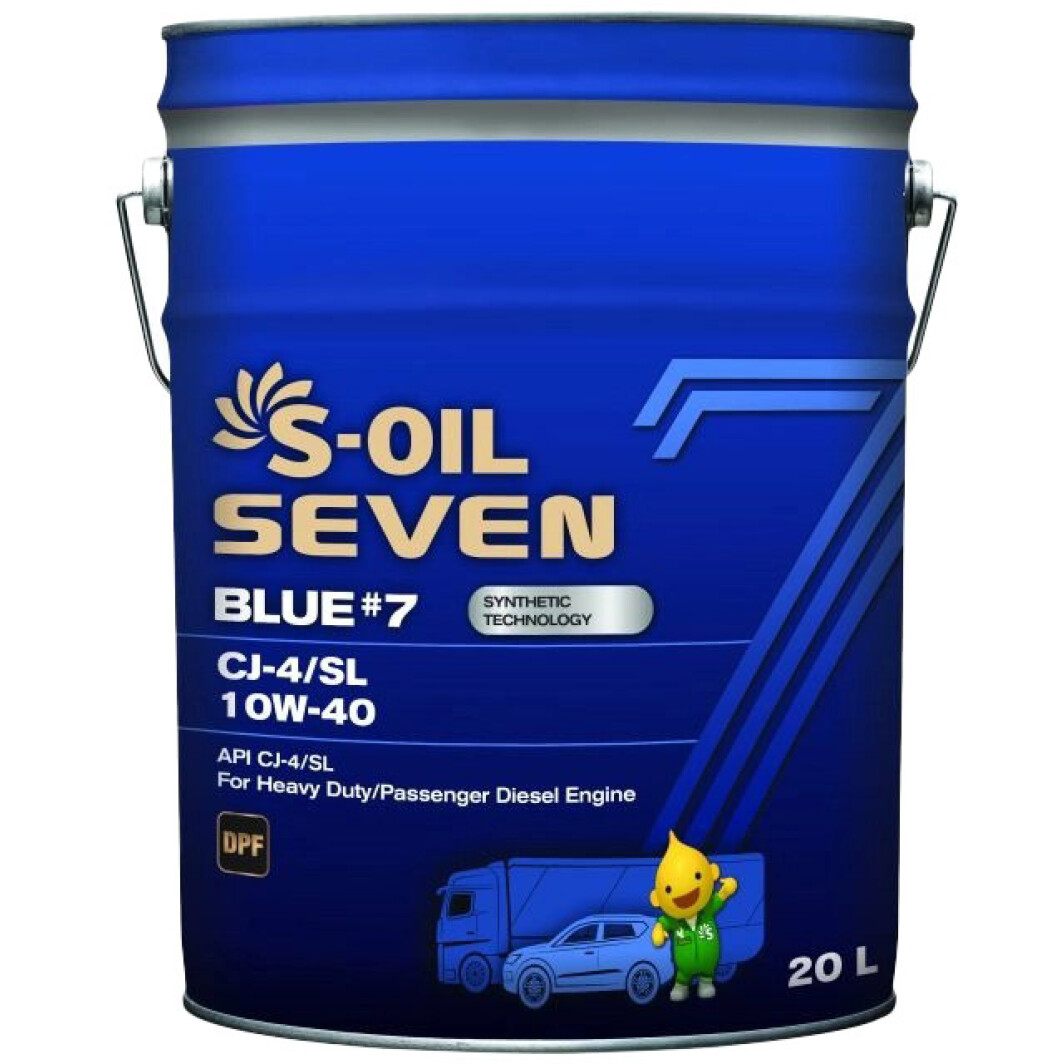 Моторное масло S-Oil Seven Blue #7 CJ-4/SL 10W-40 на Peugeot 806