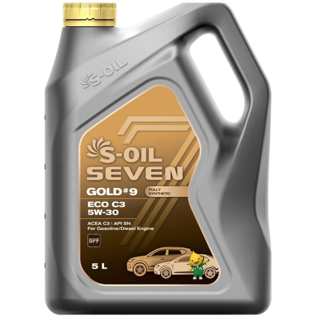 Моторное масло S-Oil Seven Gold #9 ECO C3 5W-30 5 л на Daihatsu Trevis