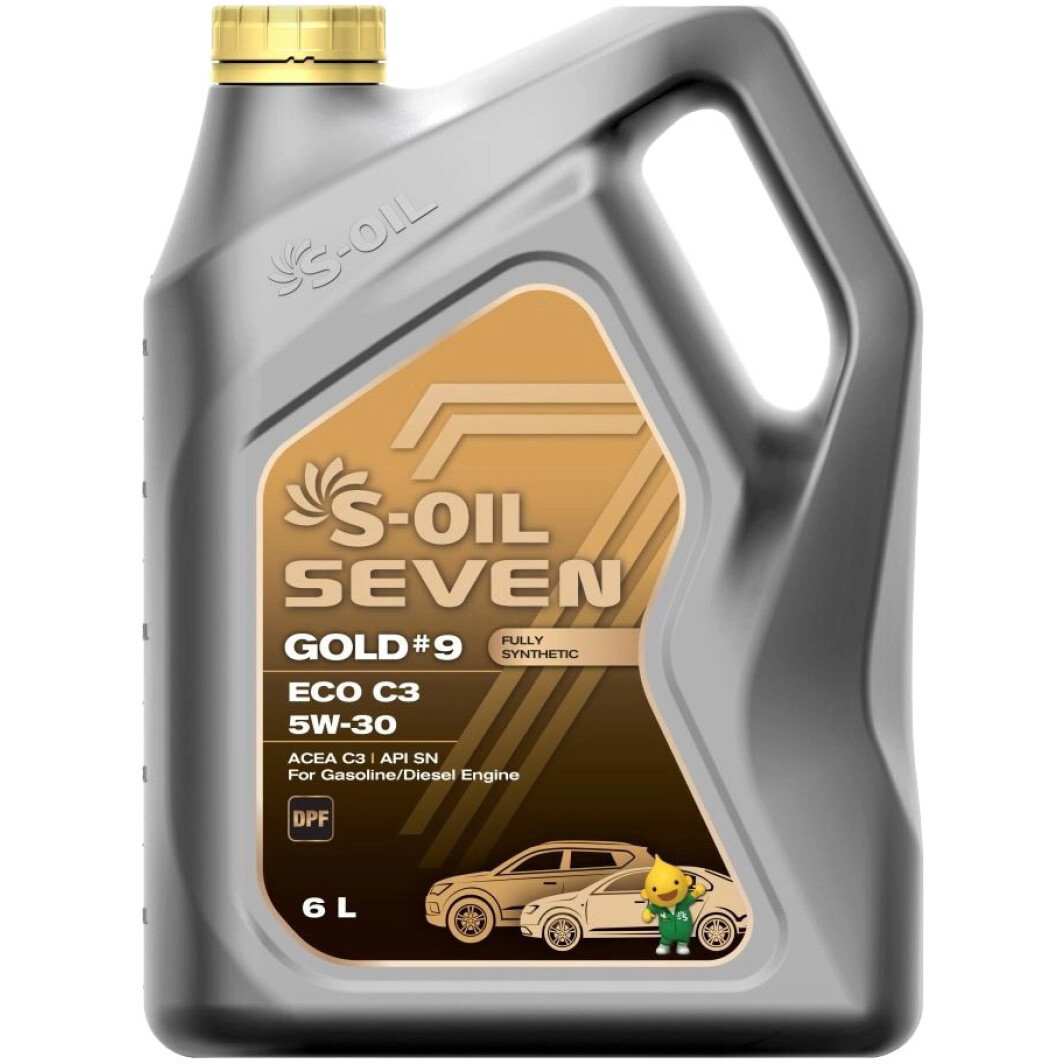 Моторна олива S-Oil Seven Gold #9 ECO C3 5W-30 6 л на Kia Pregio
