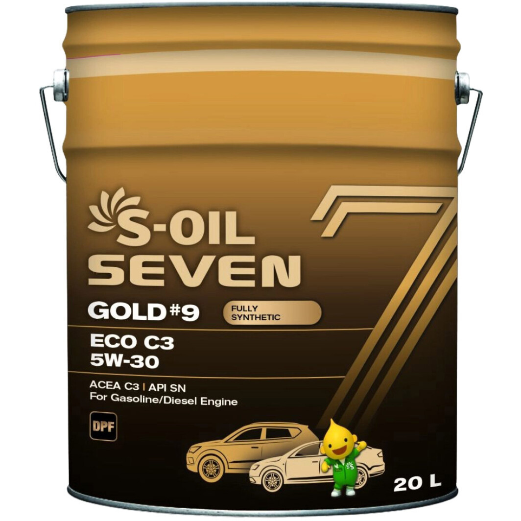 Моторна олива S-Oil Seven Gold #9 ECO C3 5W-30 20 л на Kia Pregio