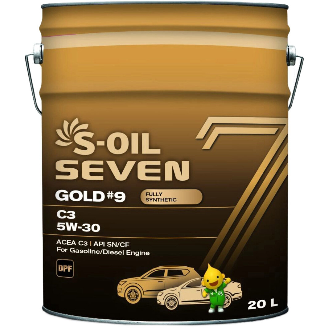 Моторна олива S-Oil Seven Gold #9 C3 5W-30 20 л на Fiat Cinquecento