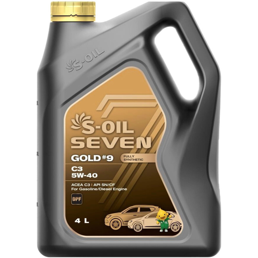 Моторна олива S-Oil Seven Gold #9 C3 5W-40 4 л на Fiat Stilo