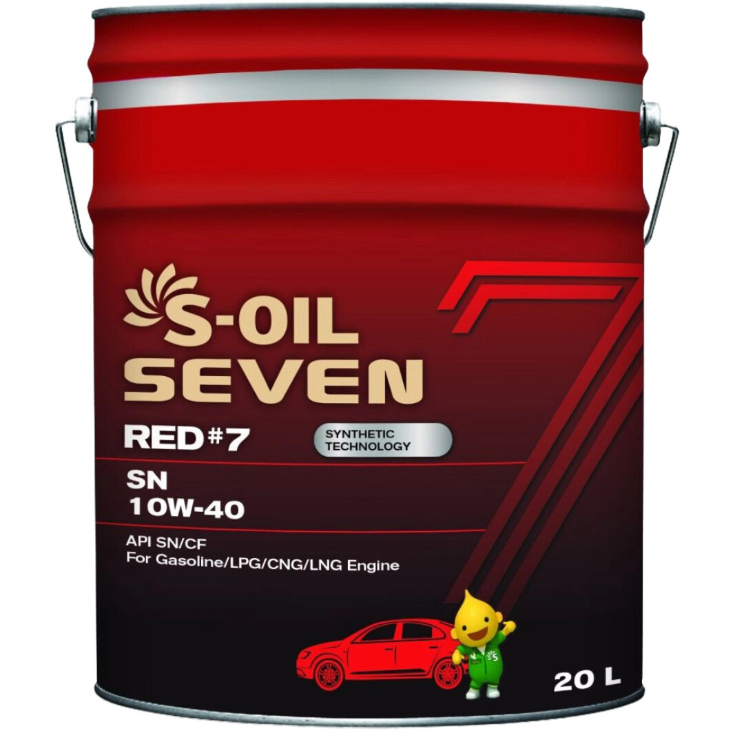 Моторна олива S-Oil Seven Red #7 SN 10W-40 20 л на Chrysler Crossfire