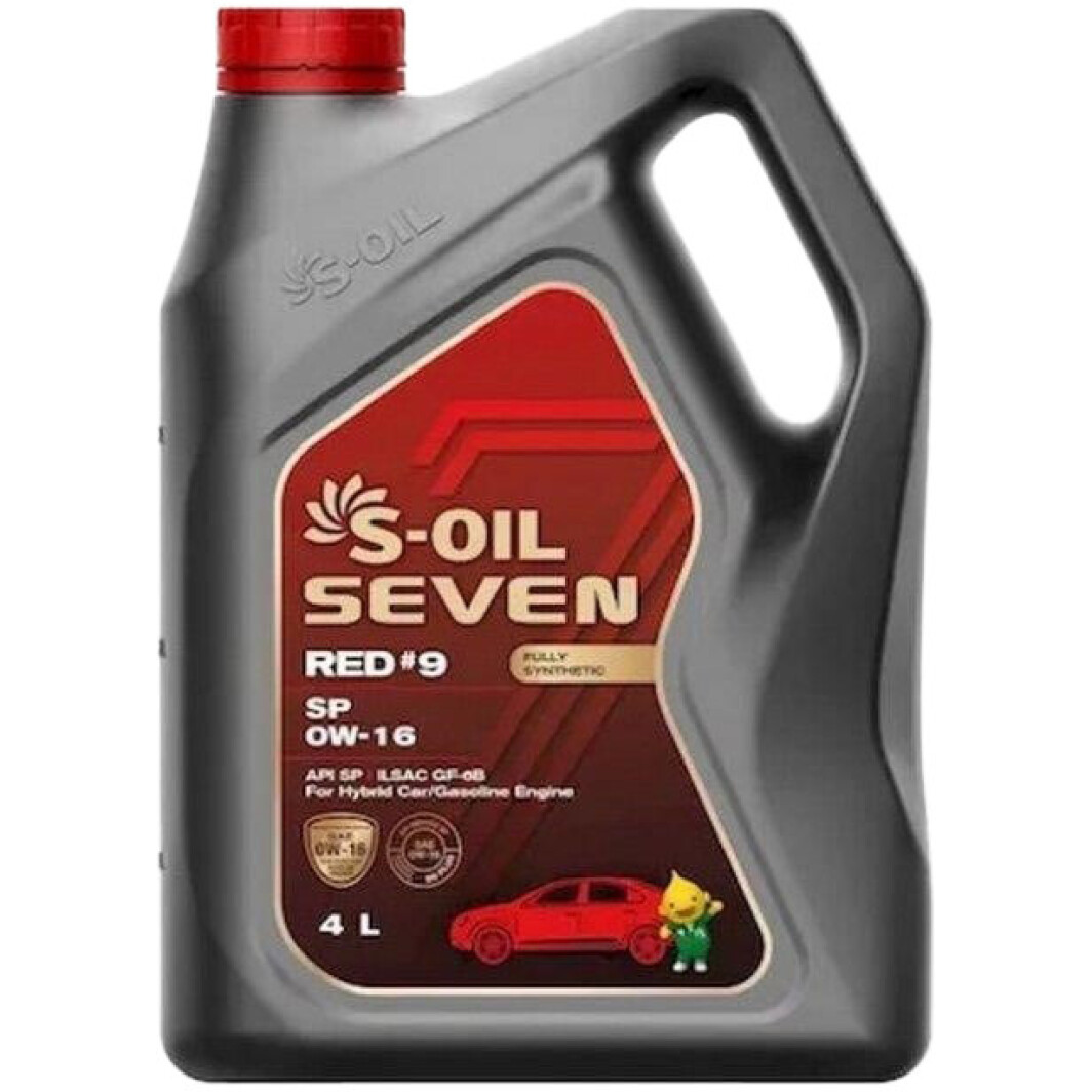 Моторна олива S-Oil Seven Red #9 SP 0W-16 4 л на Dodge Journey