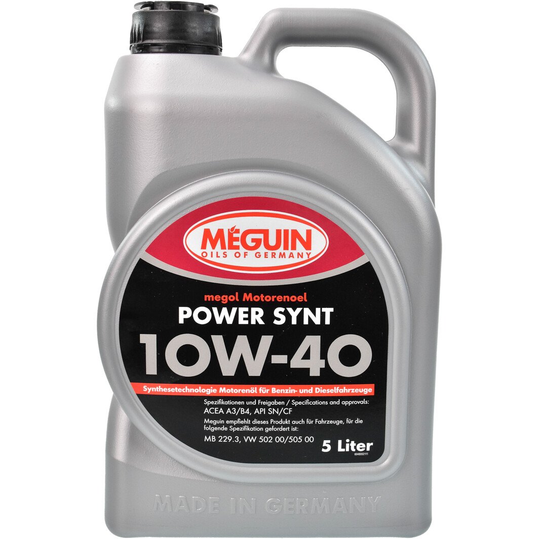 Моторное масло Meguin Power Synt 10W-40 5 л на Mazda 2