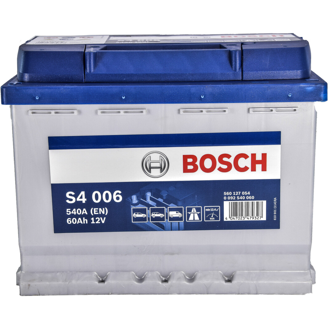 Акумулятор Bosch 6 CT-60-L S4 Silver 0092S40060: купити автоакумулятори ...