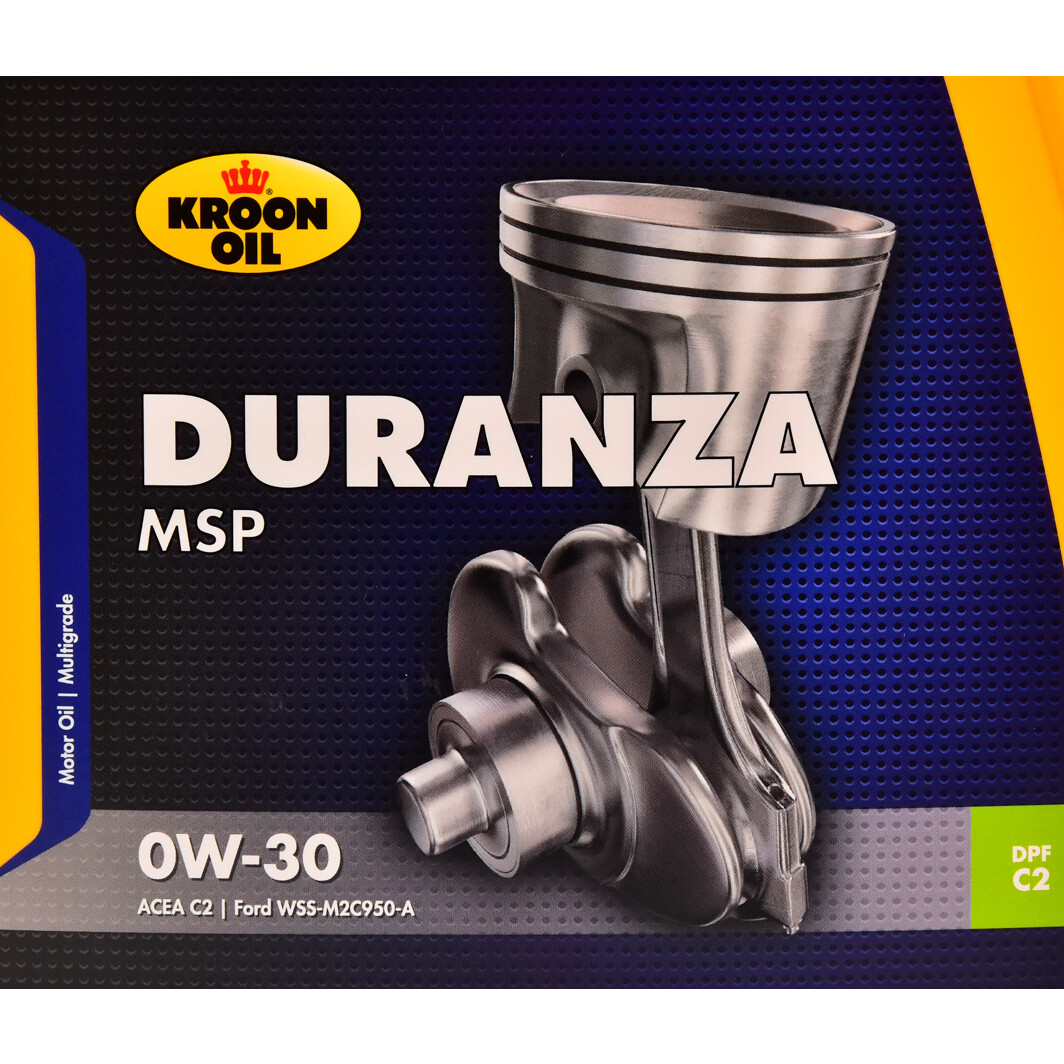 Моторное масло Kroon Oil Duranza MSP 0W-30 5 л на Opel GT