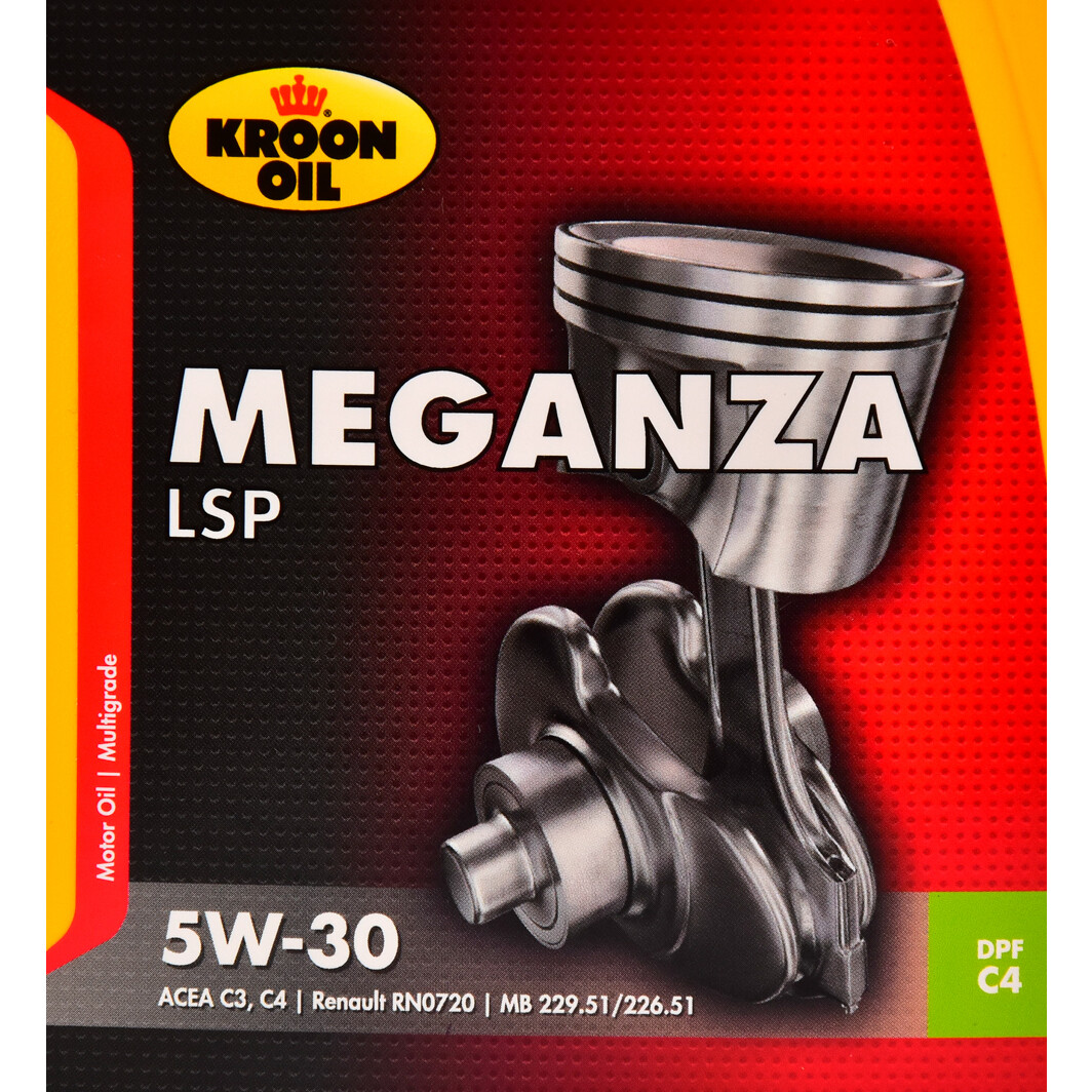 Моторное масло Kroon Oil Meganza LSP 5W-30 1 л на Suzuki Ignis