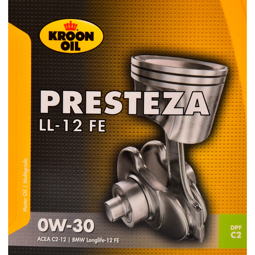 Моторна олива Kroon Oil Presteza LL-12 FE 0W-30 1 л на Chevrolet Matiz