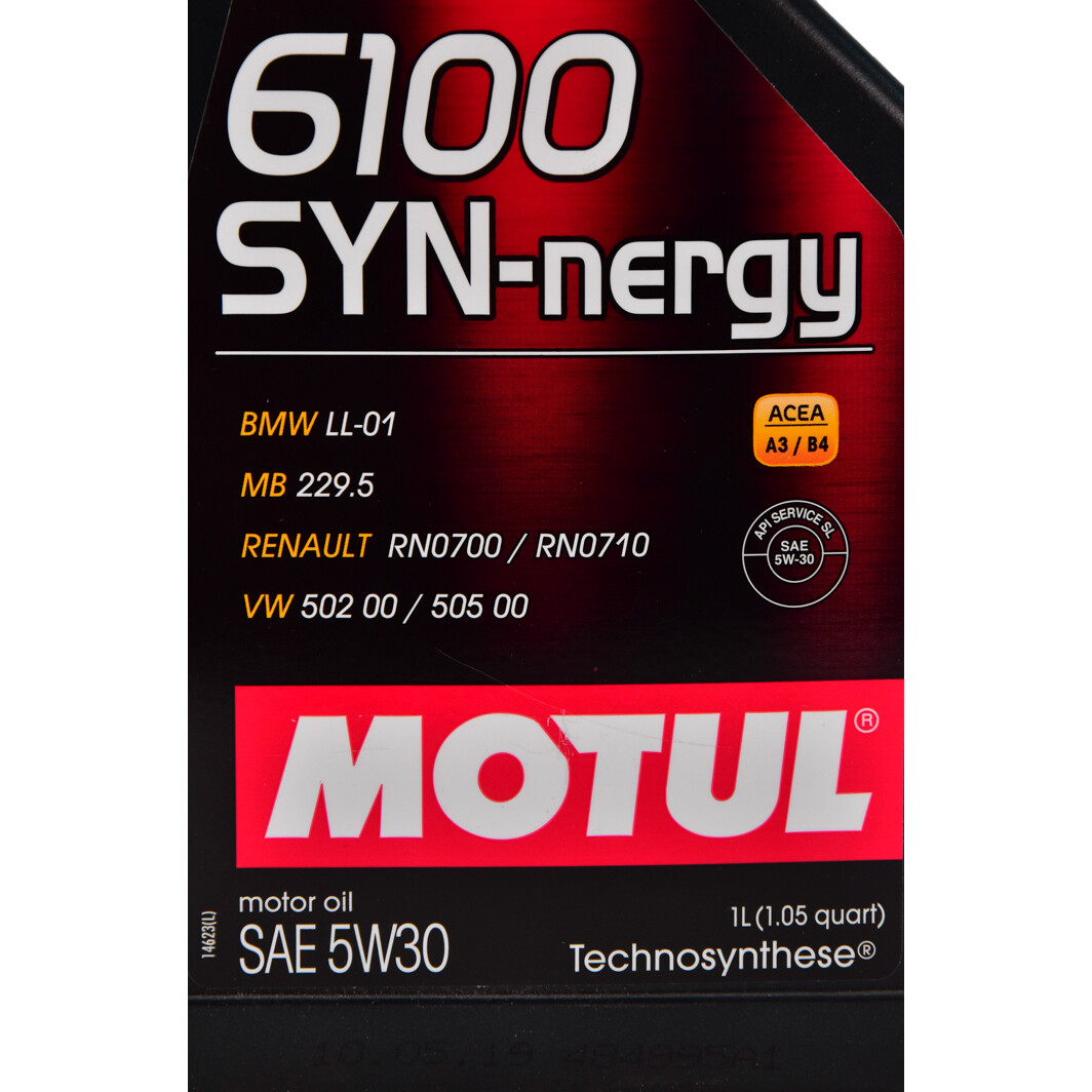 Моторное масло Motul 6100 SYN-nergy 5W-30 1 л на Audi A7