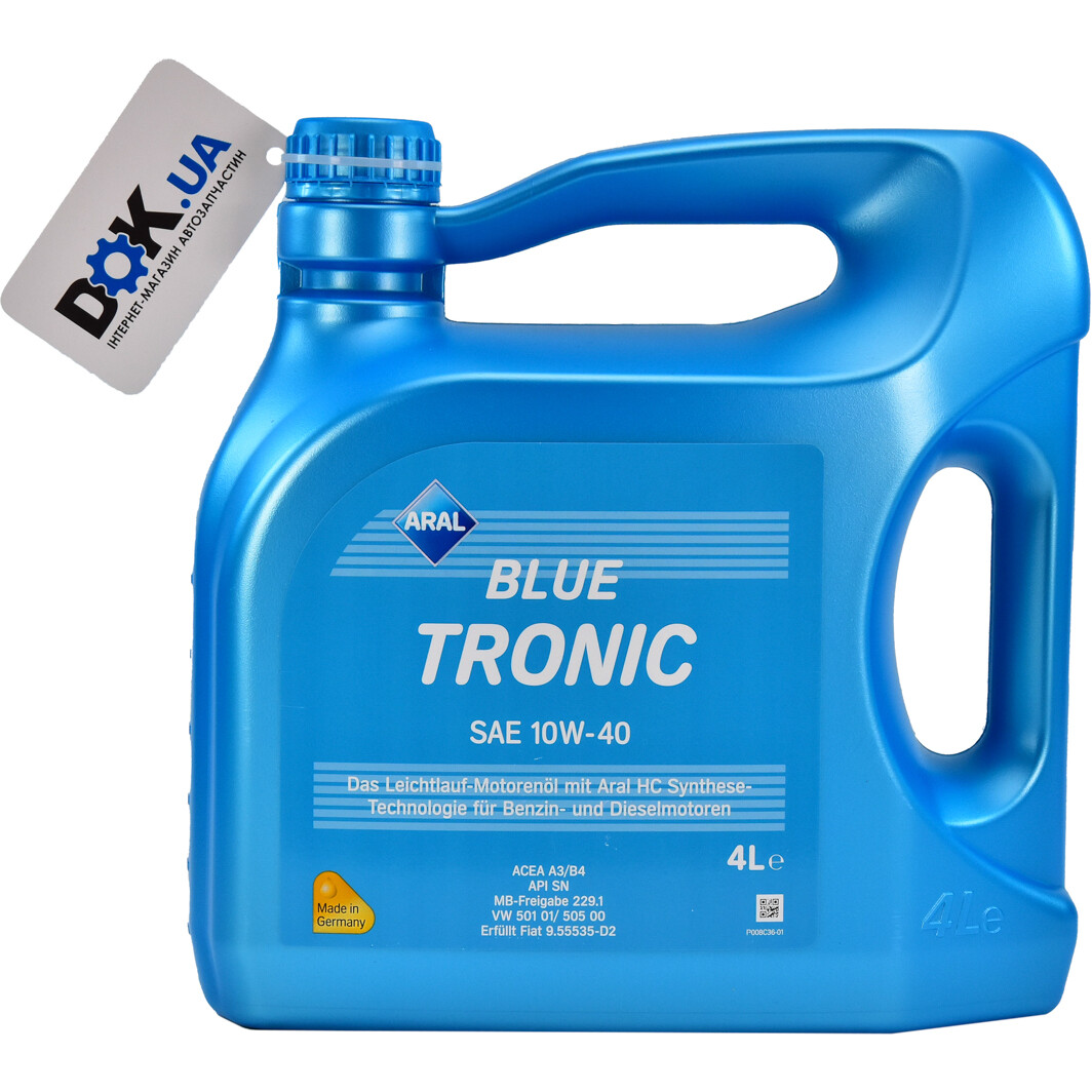 Моторна олива Aral BlueTronic 10W-40 4 л на Toyota Previa