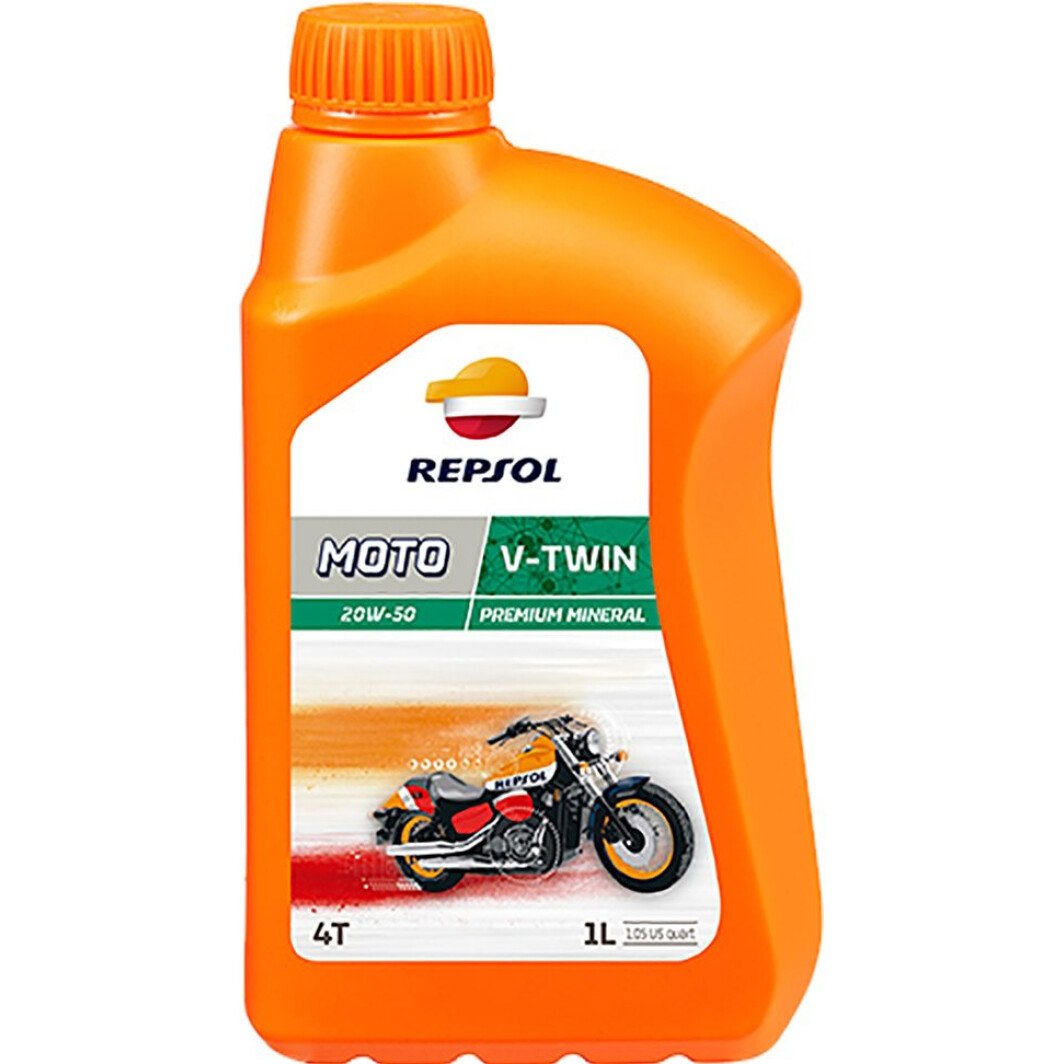 Repsol Moto V-TWIN 20W-50 моторное масло 4T