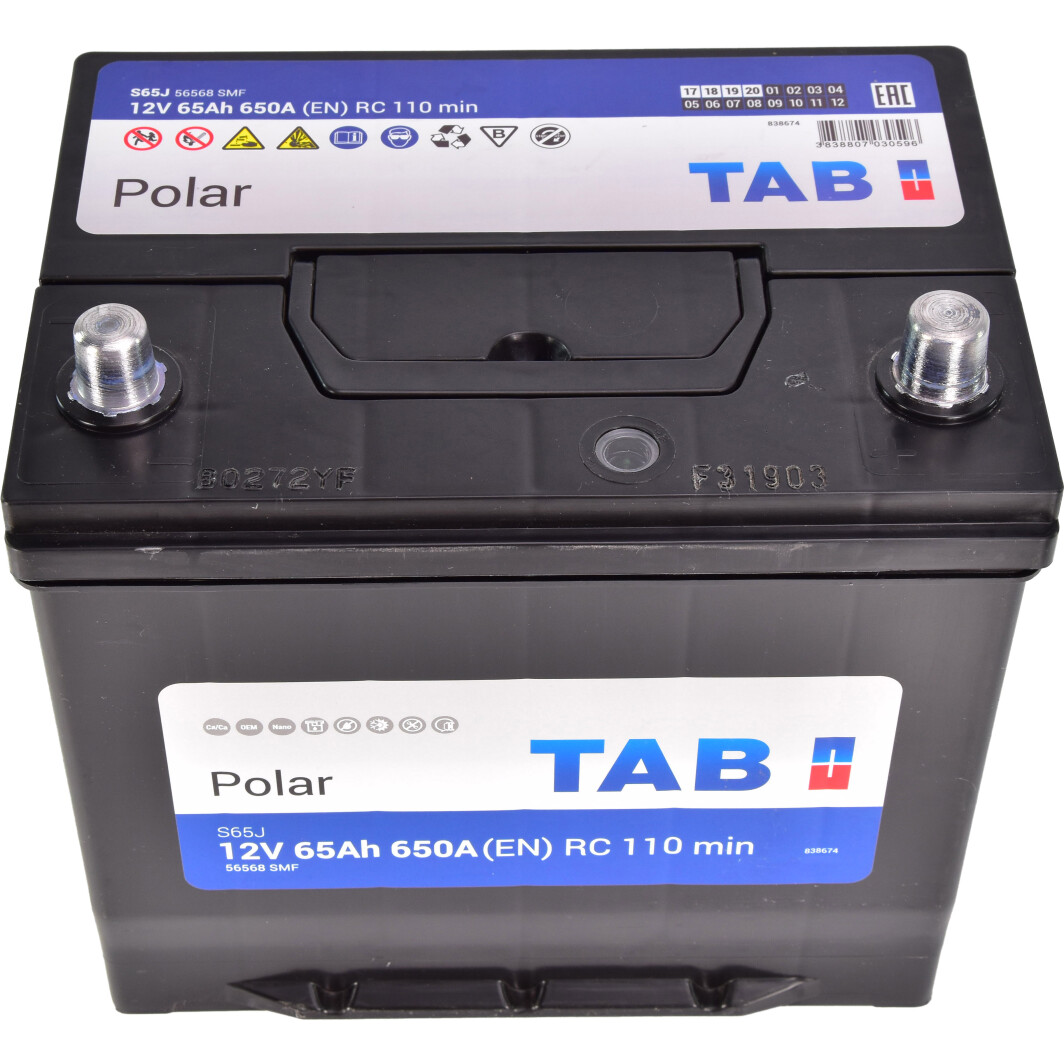 Аккумулятор TAB 6 CT-65-R Polar S JIS 246865