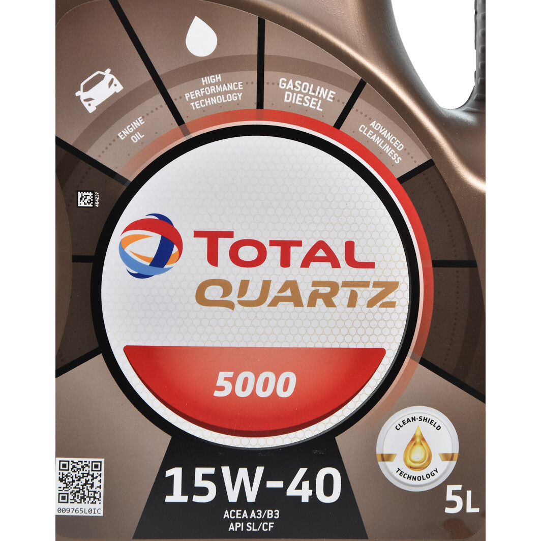 Моторна олива Total Quartz 5000 15W-40 5 л на Lancia Kappa