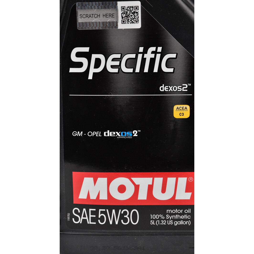 Моторна олива Motul Specific Dexos 2 5W-30 для Lexus RC 5 л на Lexus RC