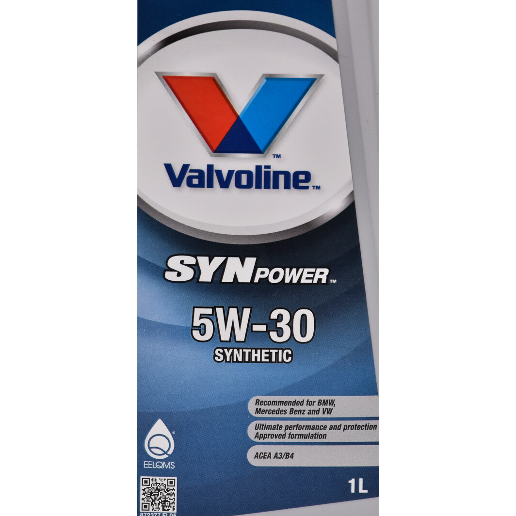 Моторное масло Valvoline SynPower 5W-30 1 л на Toyota Prius