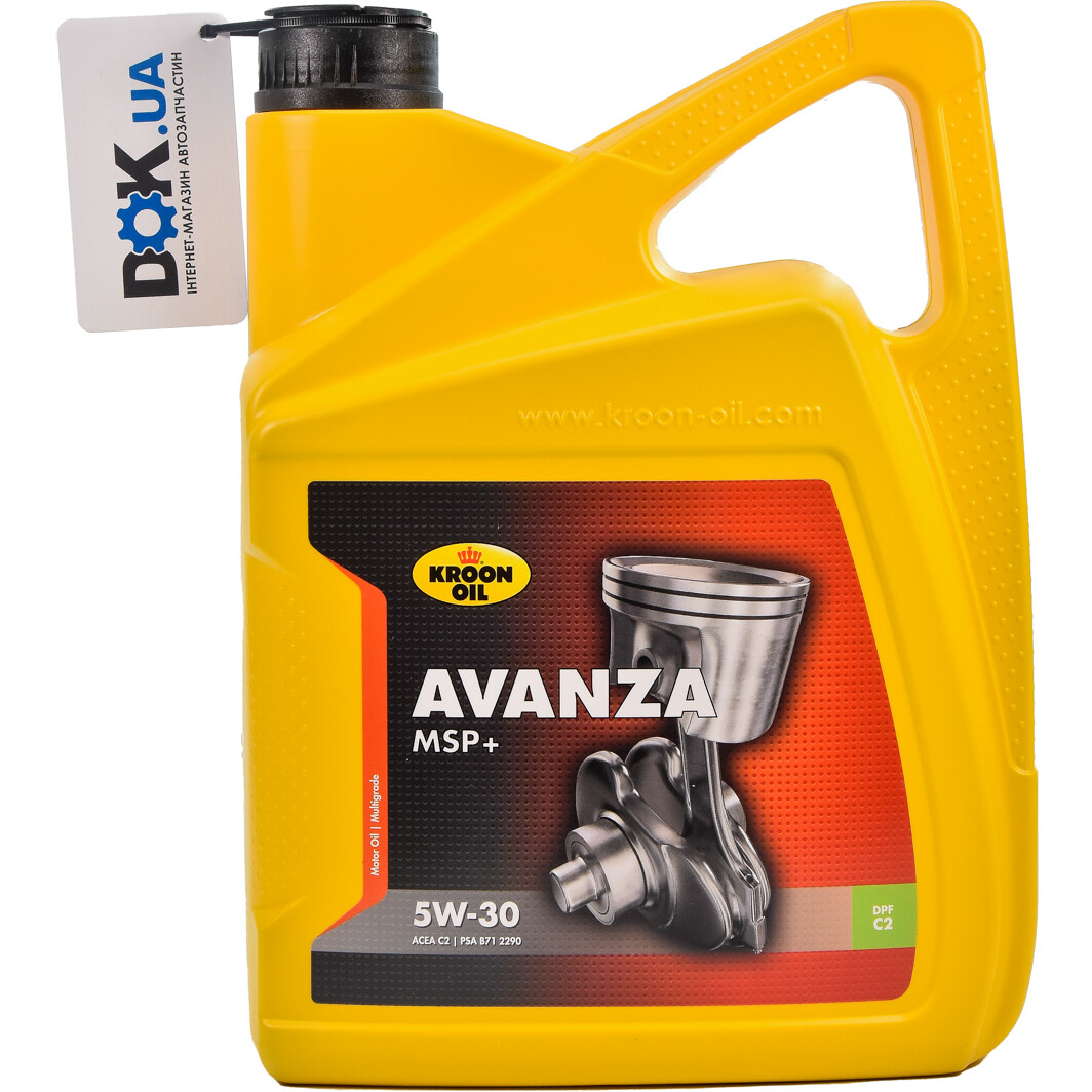 Моторное масло Kroon Oil Avanza MSP+ 5W-30 5 л на Chevrolet Kalos