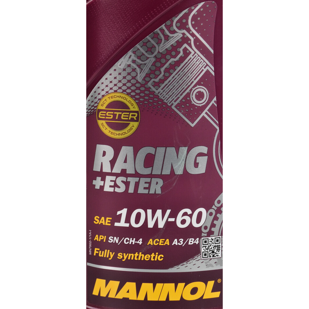 Моторна олива Mannol Racing + Ester 10W-60 1 л на Alfa Romeo 159