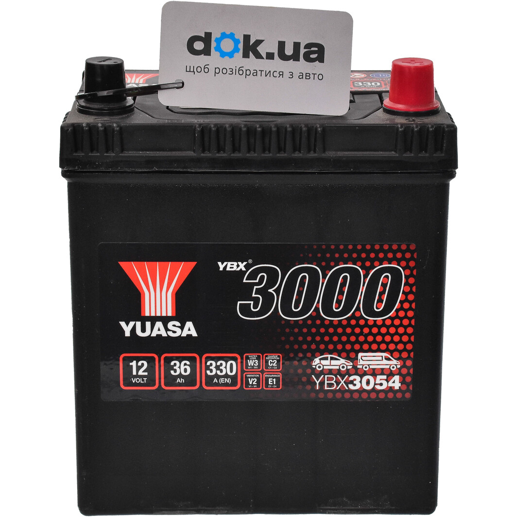 Аккумулятор Yuasa 6 CT-36-R YBX 3000 YBX3054