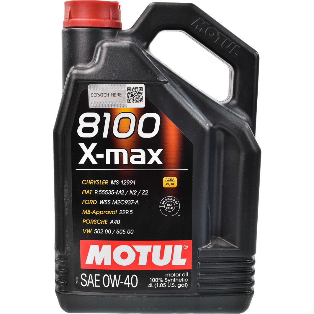 Моторна олива Motul 8100 X-Max 0W-40 4 л на Suzuki Ignis