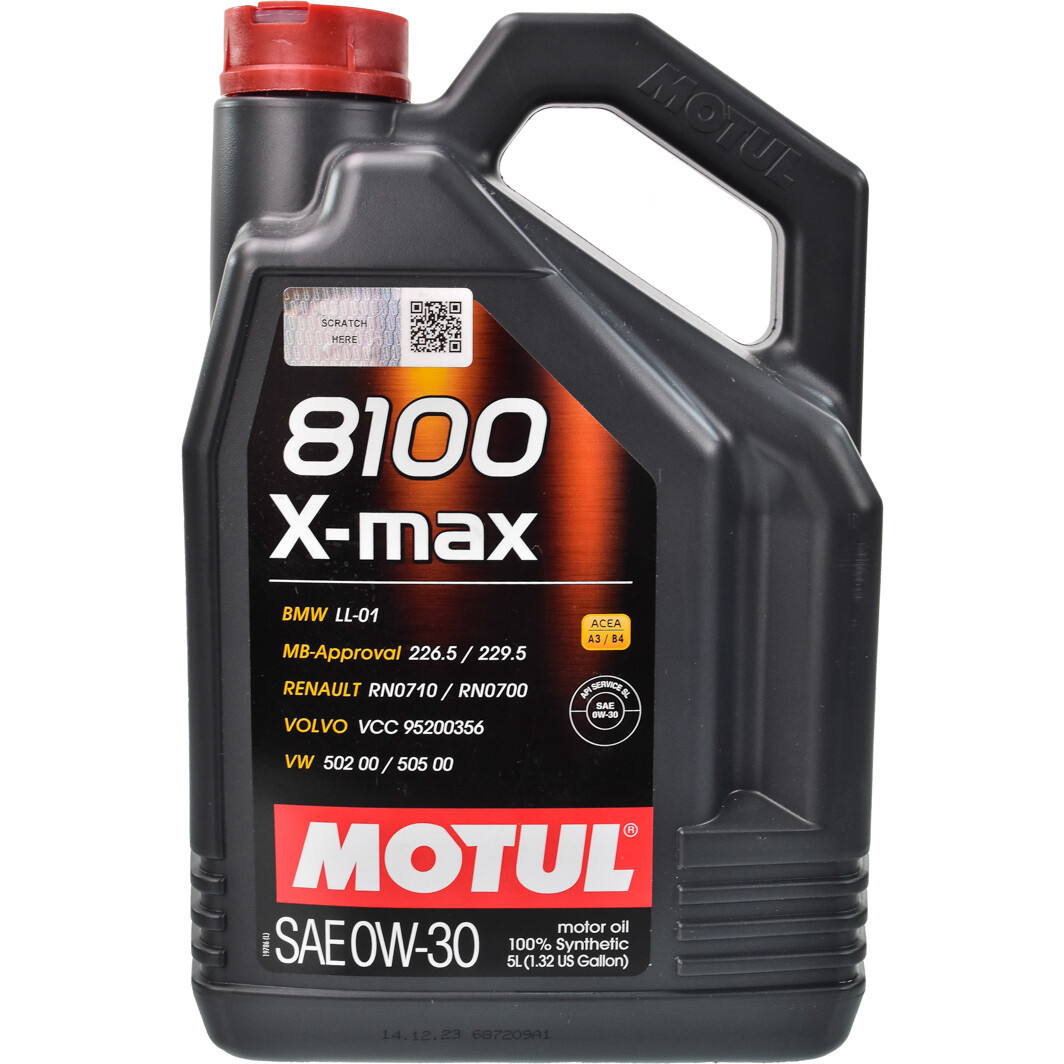 Моторное масло Motul 8100 X-Max 0W-30 5 л на Ford B-Max