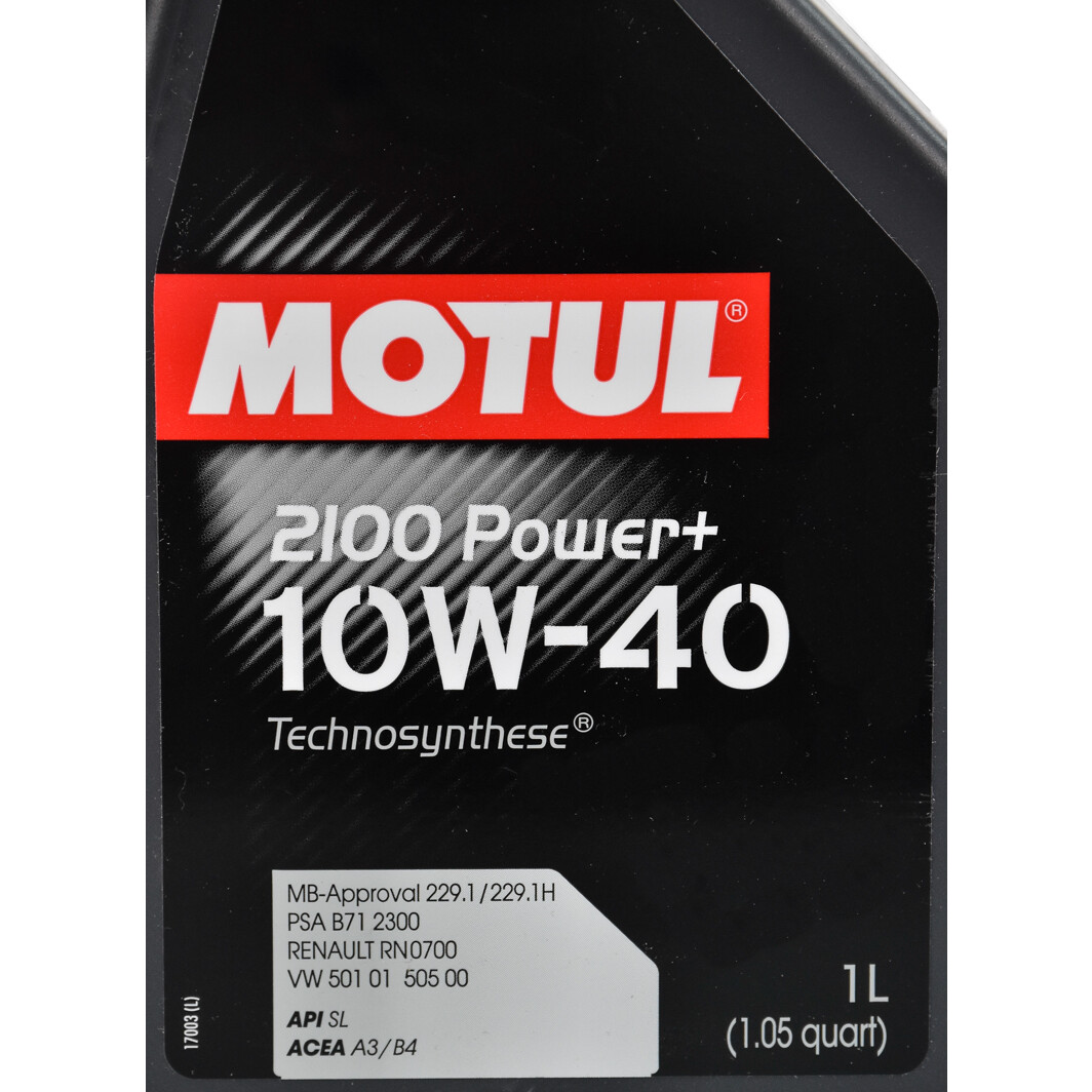Моторное масло Motul 2100 Power+ 10W-40 1 л на Chevrolet Aveo