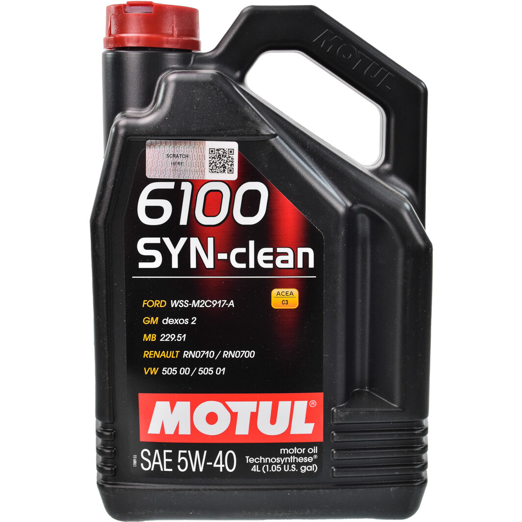Моторна олива Motul 6100 Syn-Clean 5W-40 4 л на Hyundai H350