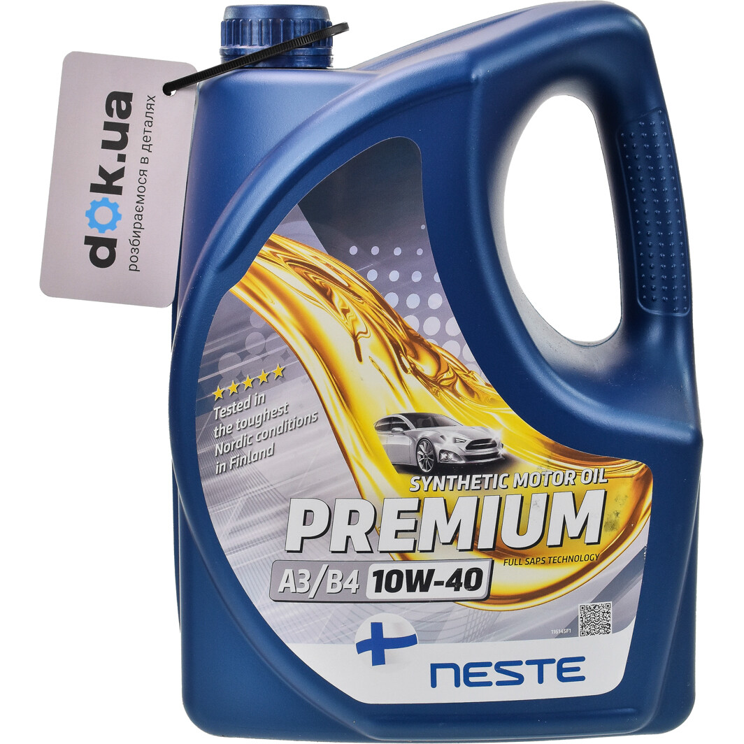 Моторна олива Neste PREMIUM А3/B4 10W-40 4 л на Ford Cougar