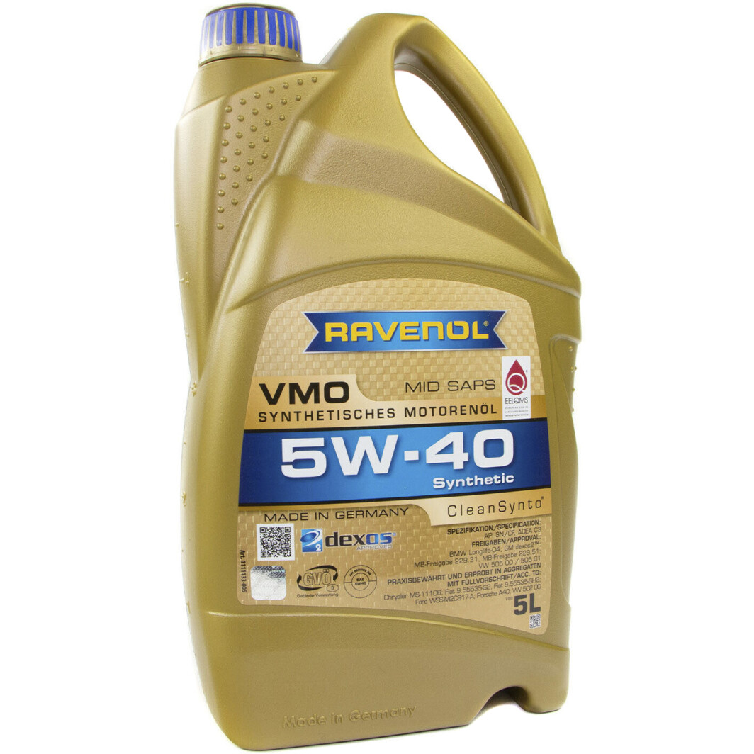Моторное масло Ravenol VMO 5W-40 5 л на Honda Stream
