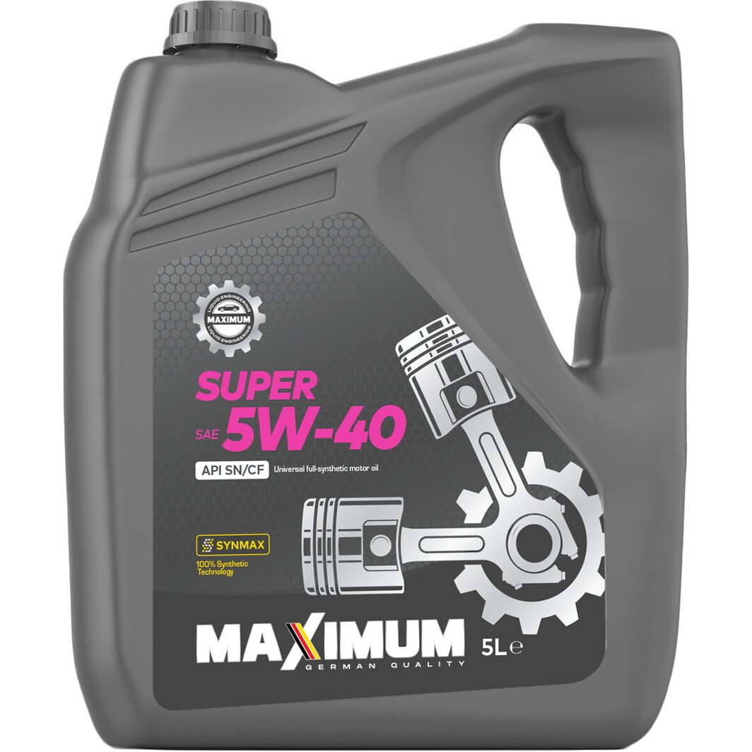 Моторна олива Maximum Super 5W-40 5 л на BMW 1 Series