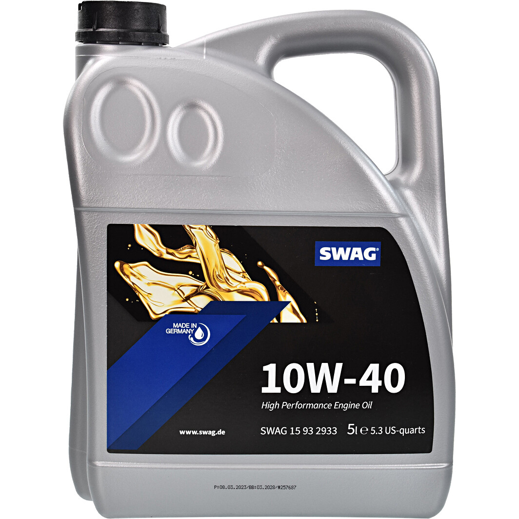 Моторное масло SWAG 10W-40 5 л на Opel Tigra