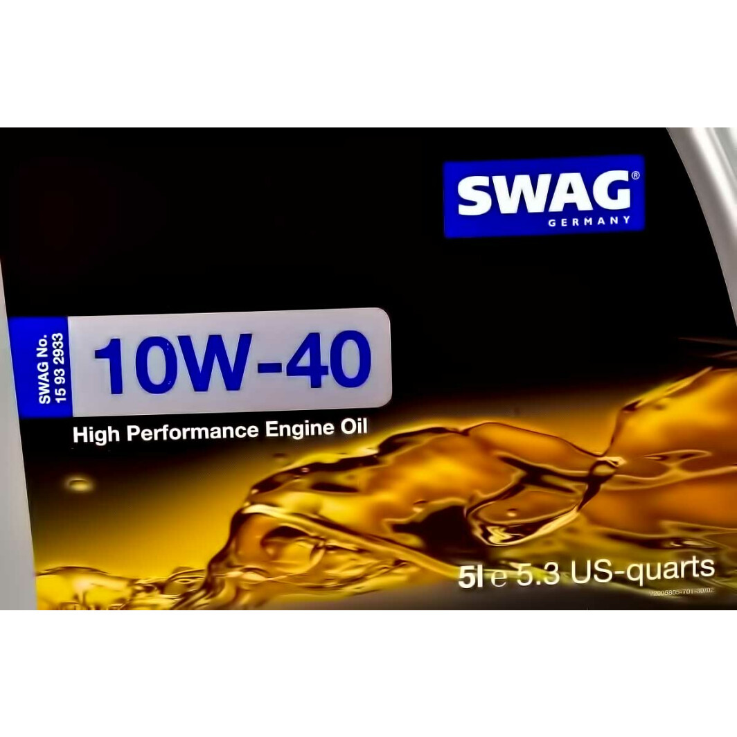 Моторное масло SWAG 10W-40 5 л на Suzuki Swift