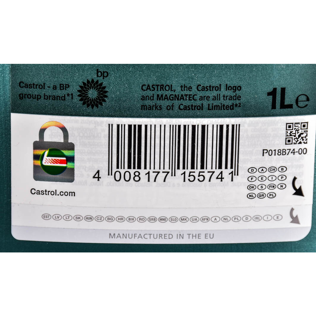 Моторна олива Castrol Magnatec Stop-Start A3/B4 5W-30 1 л на Mercedes SLS