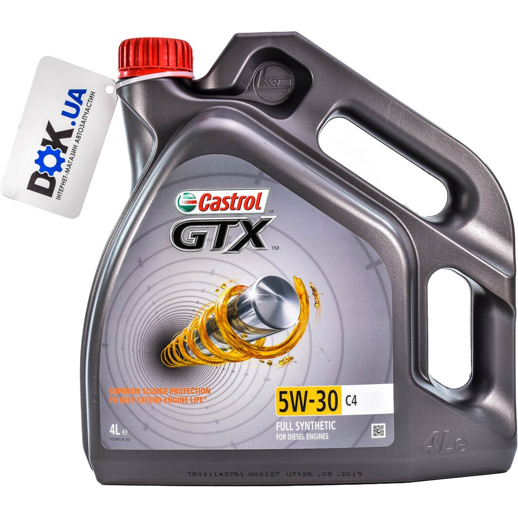 Моторное масло Castrol GTX C4 5W-30 4 л на Peugeot 406