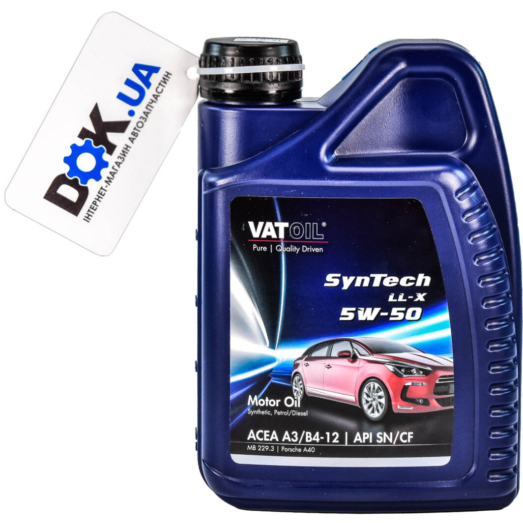 Моторное масло VatOil SynTech LL-X 5W-50 1 л на Chrysler Sebring